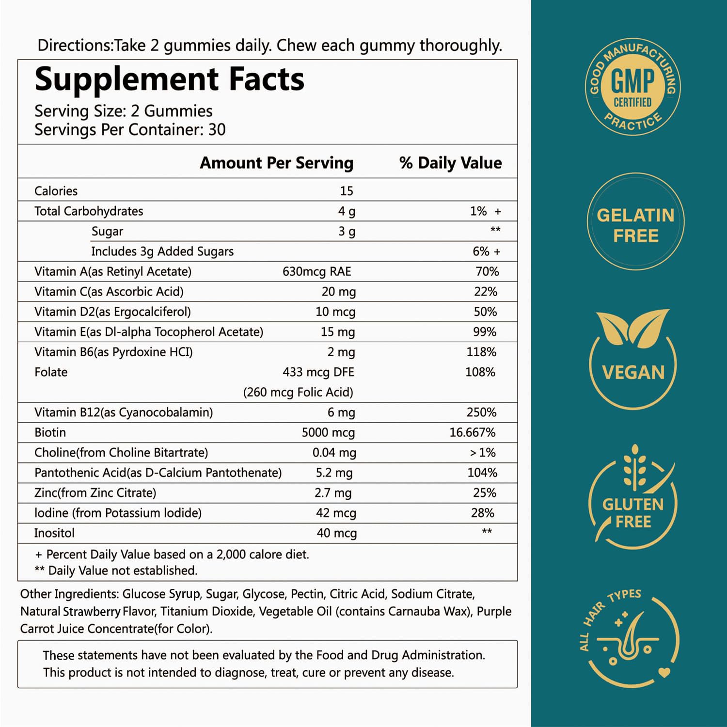 Healthy skin glow from Ficpoud Biotin Gummies