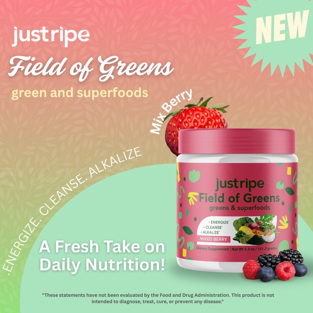 Organic chlorella powder in Field of Greens blend