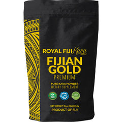 Front label of Royal Fiji Kava Kava Powder