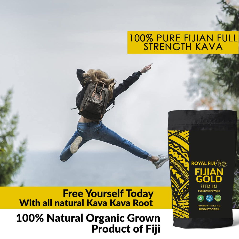 Packaging of Royal Fiji Kava jar
