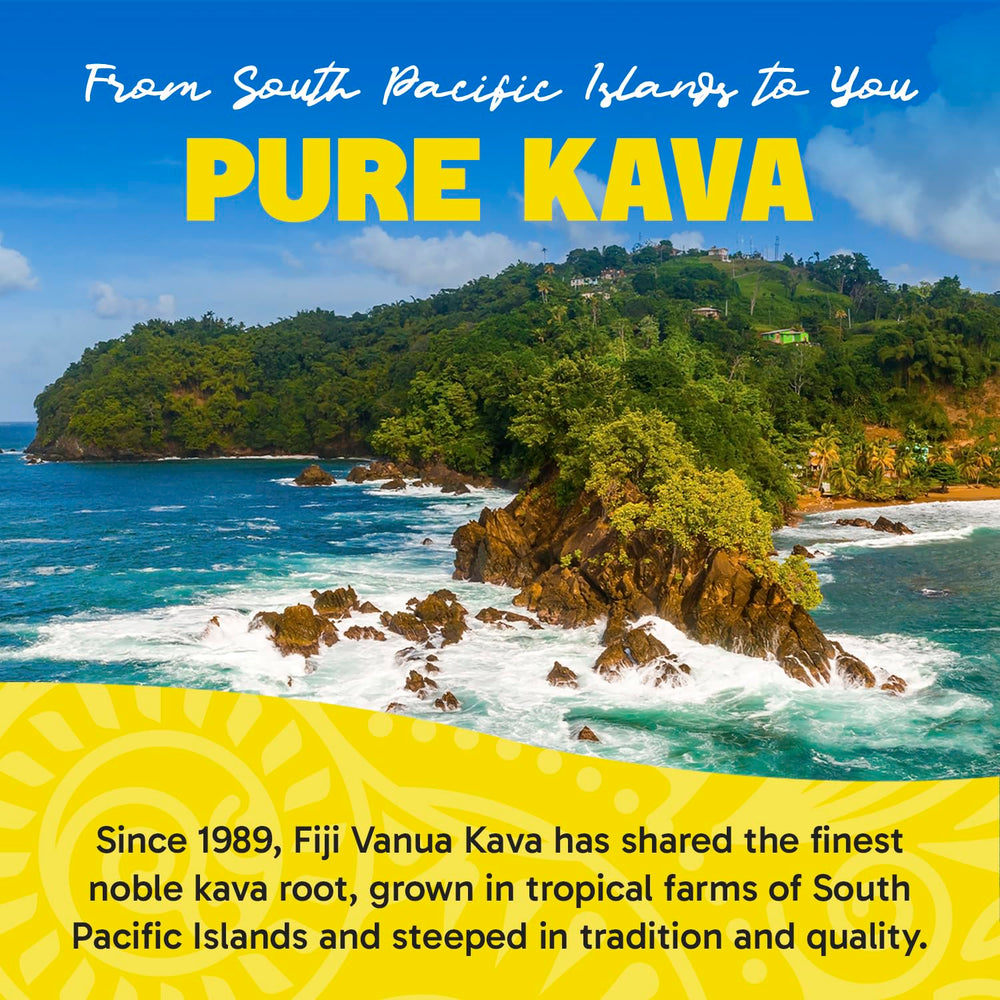 Fiji Vanua Kava brand label on packaging