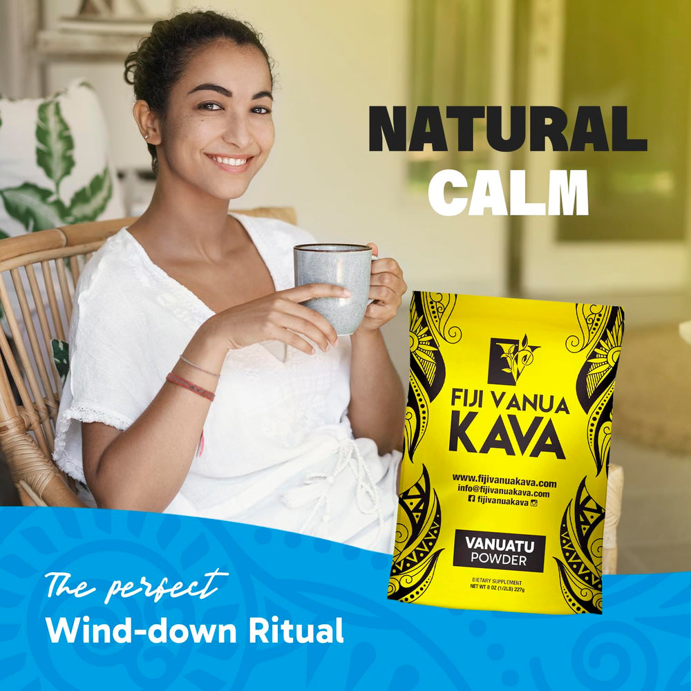 Kava preparation with a strainer bag (not included)