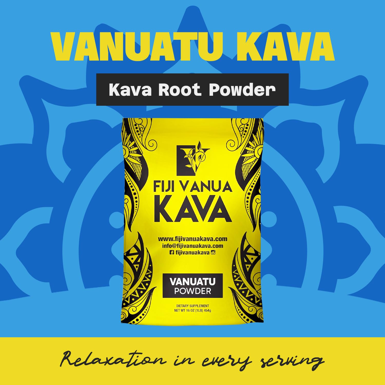Fiji Vanua Kava Vanuatu Powder bag
