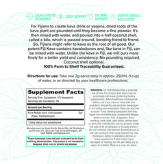 FijiKava packaging and 150g container with label visible