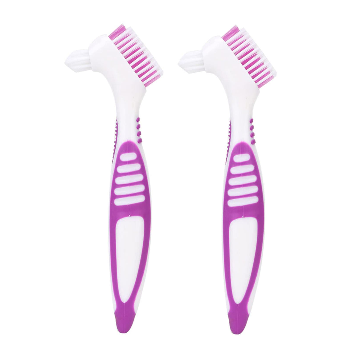 FILFEEL Denture Brush 2pcs Set with ergonomic lever-grip