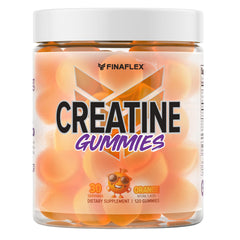 FINAFLEX Creatine Gummies orange flavor bottle and label