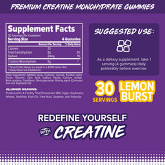 FINAFLEX Creatine Gummies Lemon Burst pack shot
