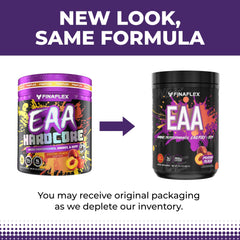 Serving scoop of FINAFLEX EAA Psycho Peach powder