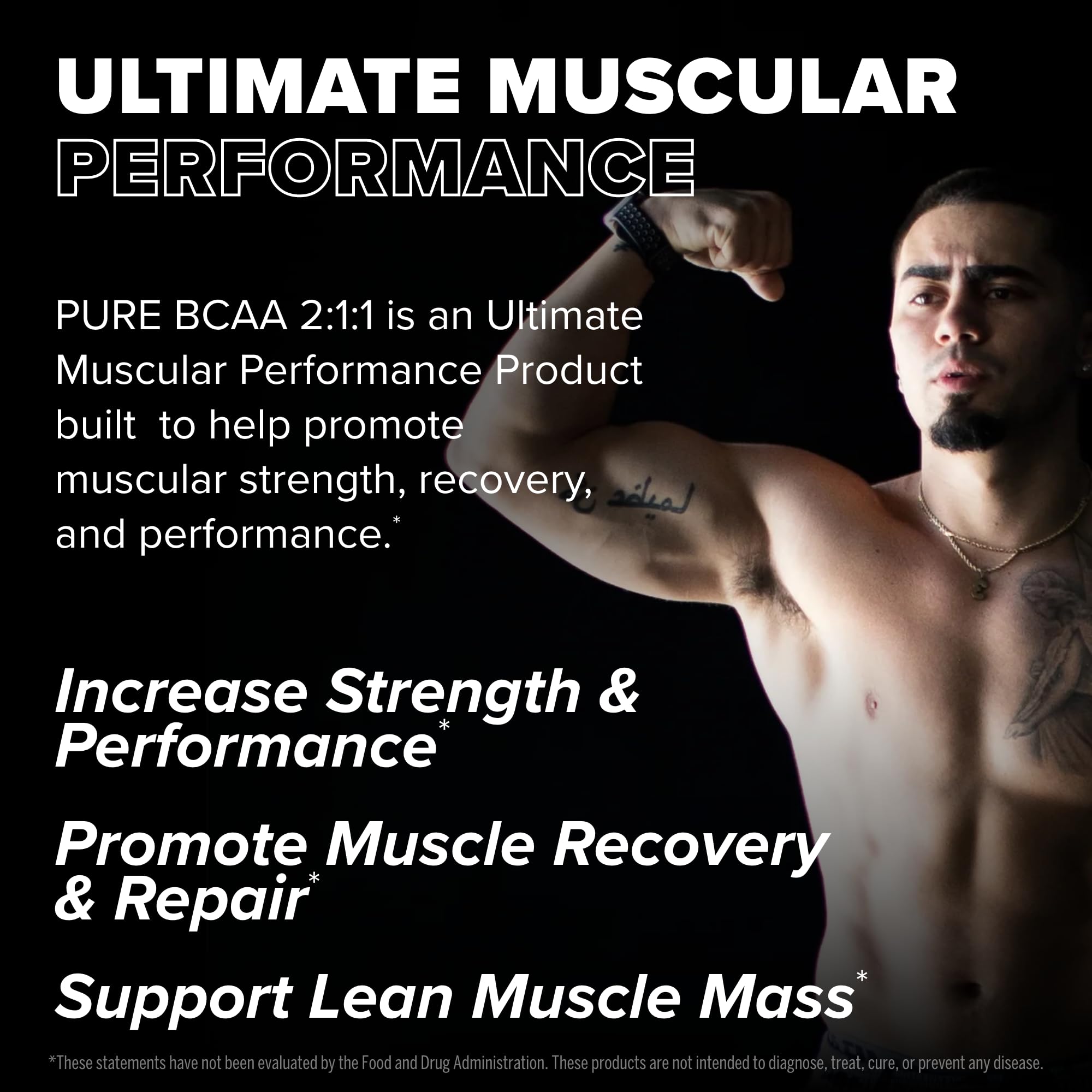 Serving scoop and supplement powder with 2:1:1 BCAA ratio