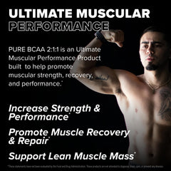 Serving scoop and supplement powder with 2:1:1 BCAA ratio