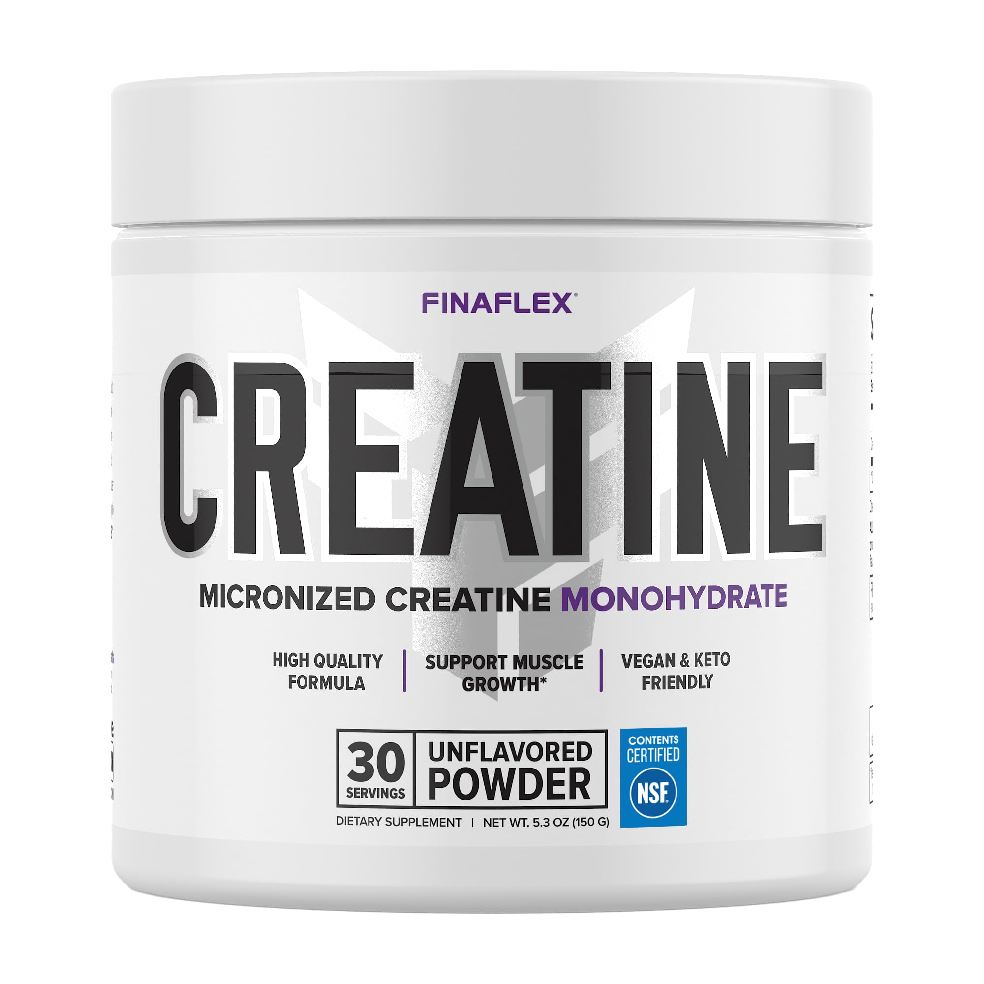 FINAFLEX Pure Creatine Unflavored 5.3 oz front bottle