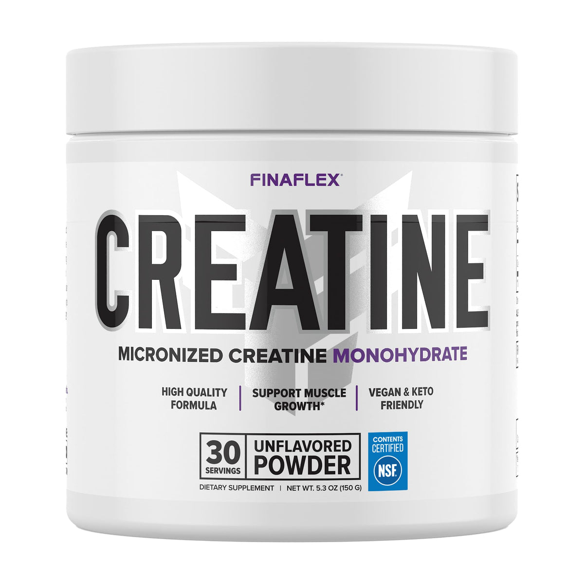 FINAFLEX Pure Creatine Unflavored 5.3 oz front bottle