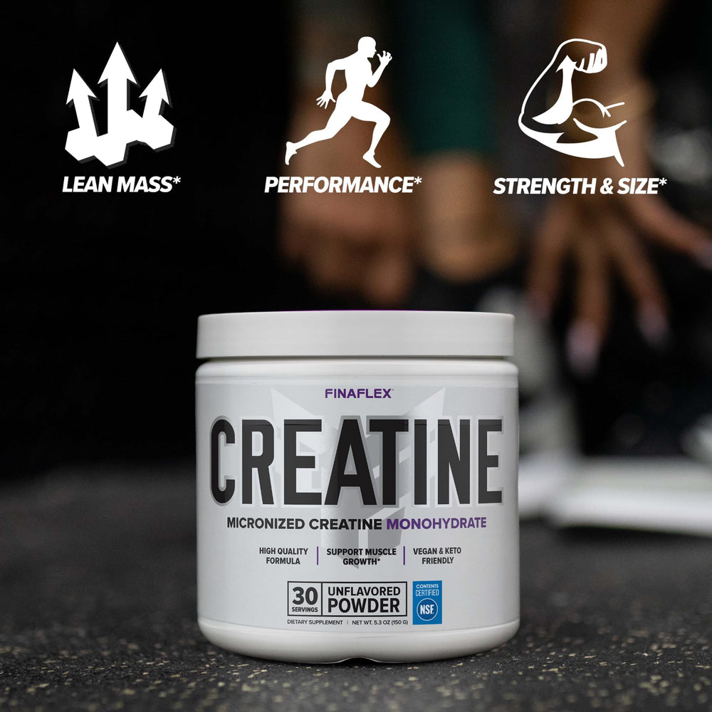 Graphic showing pure creatine monohydrate