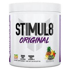FINAFLEX STIMUL8 fruit punch tub ready for pre-workout energy boost