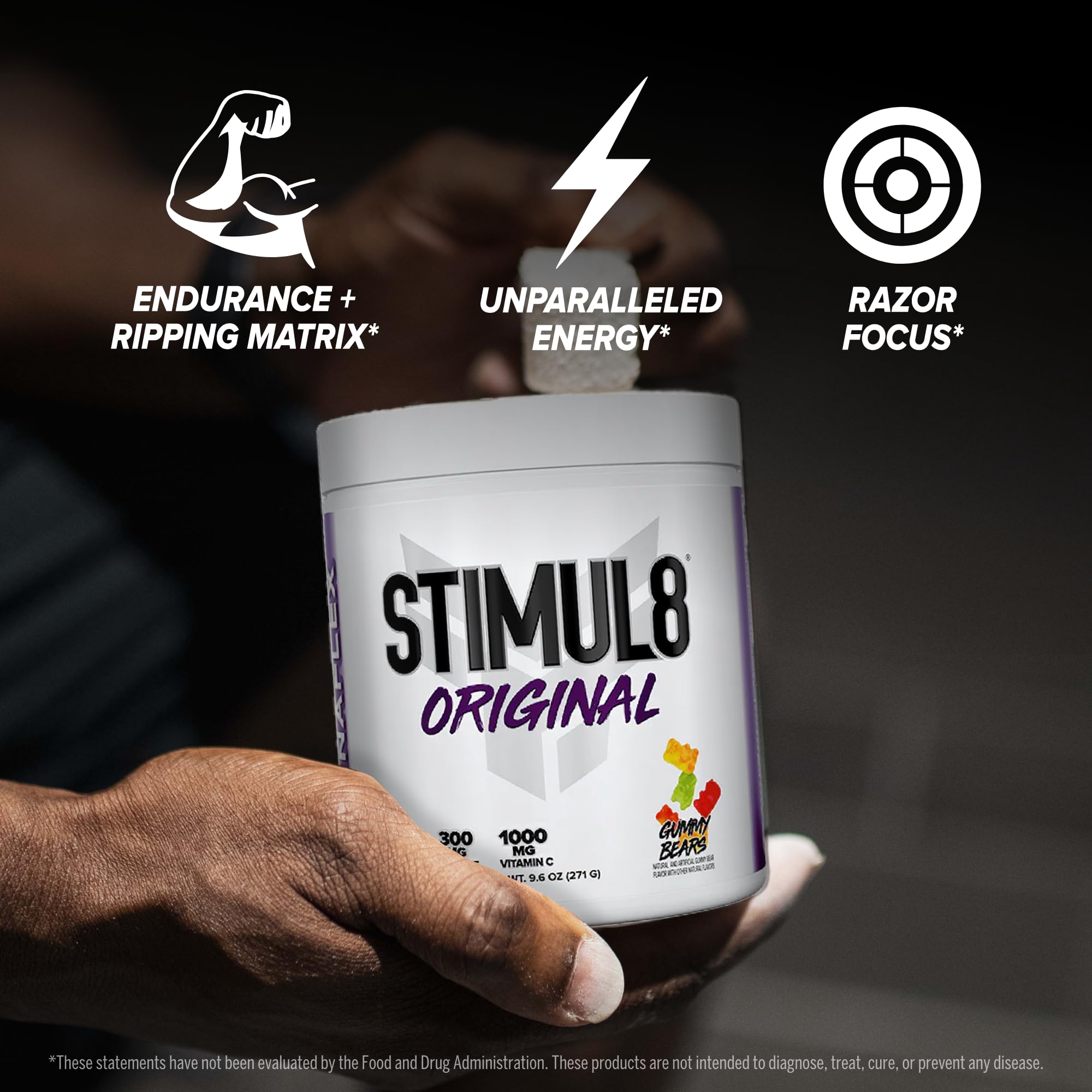 FINAFLEX STIMUL8 300mg caffeine and vitamin C for focus