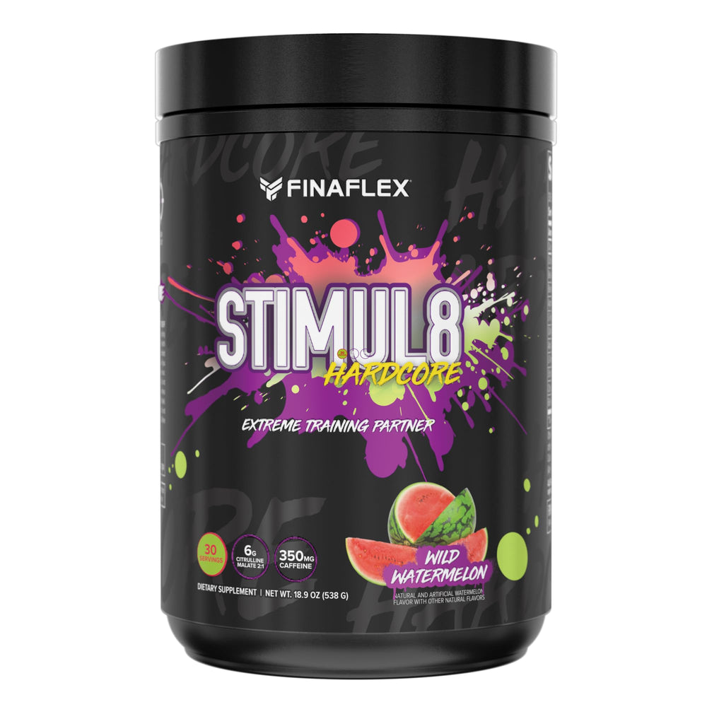 FINAFLEX STIMUL8 Hardcore Wild Watermelon bottle on white background