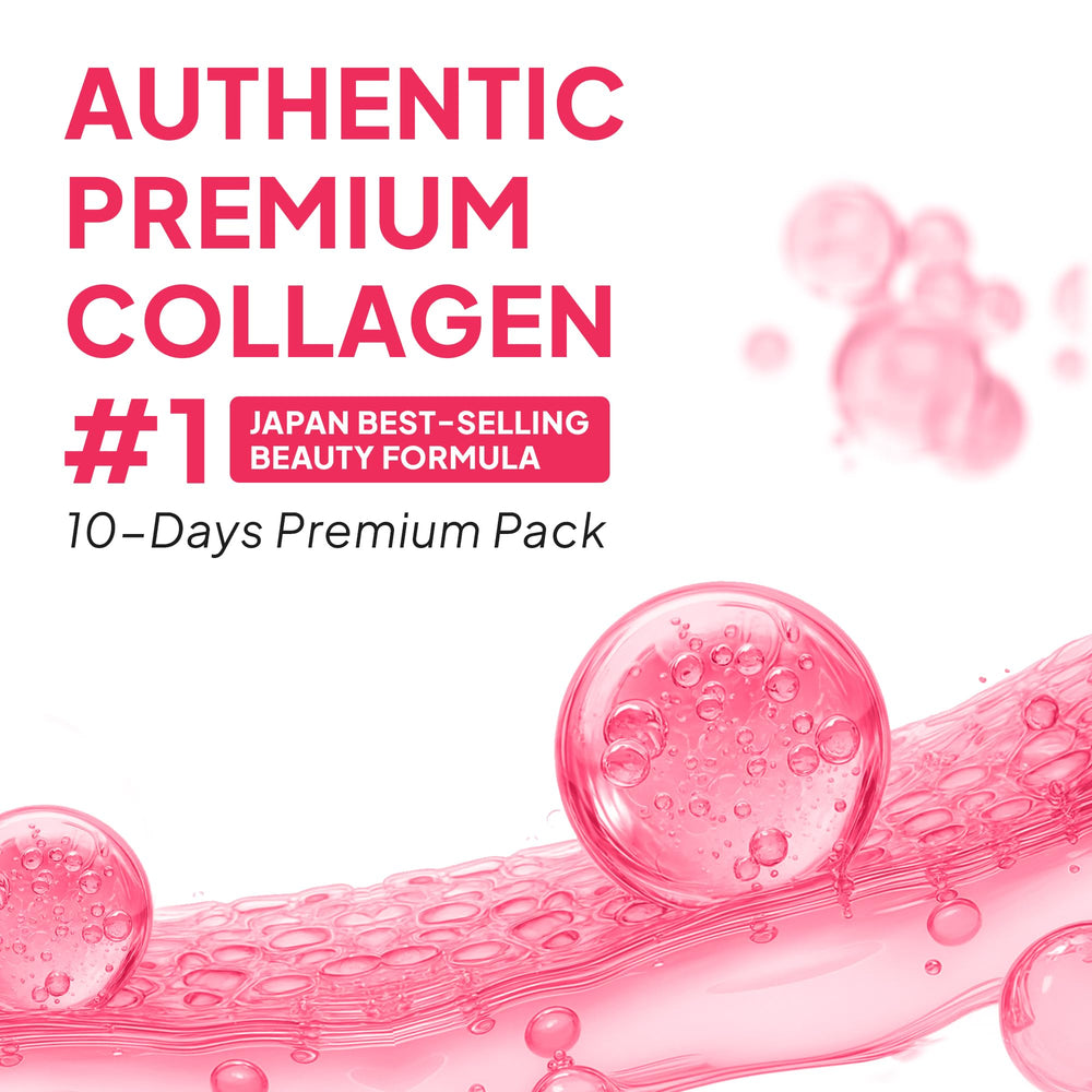 Close-up of liquid collagen supplement texture
