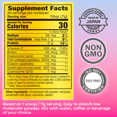Vitamins C and Biotin in FINE JAPAN marine collagen supplement