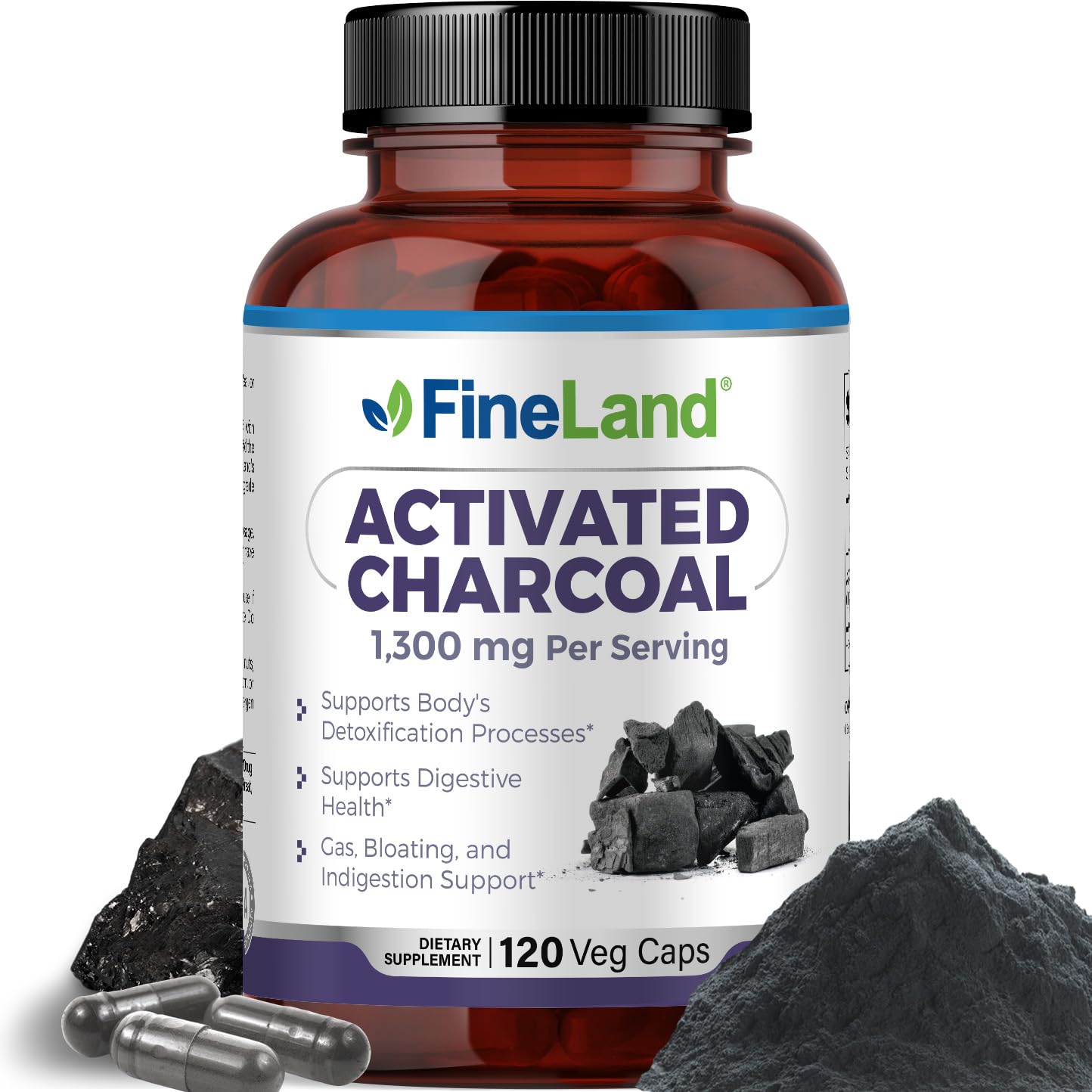 FineLand Activated Charcoal 1300mg - hero image