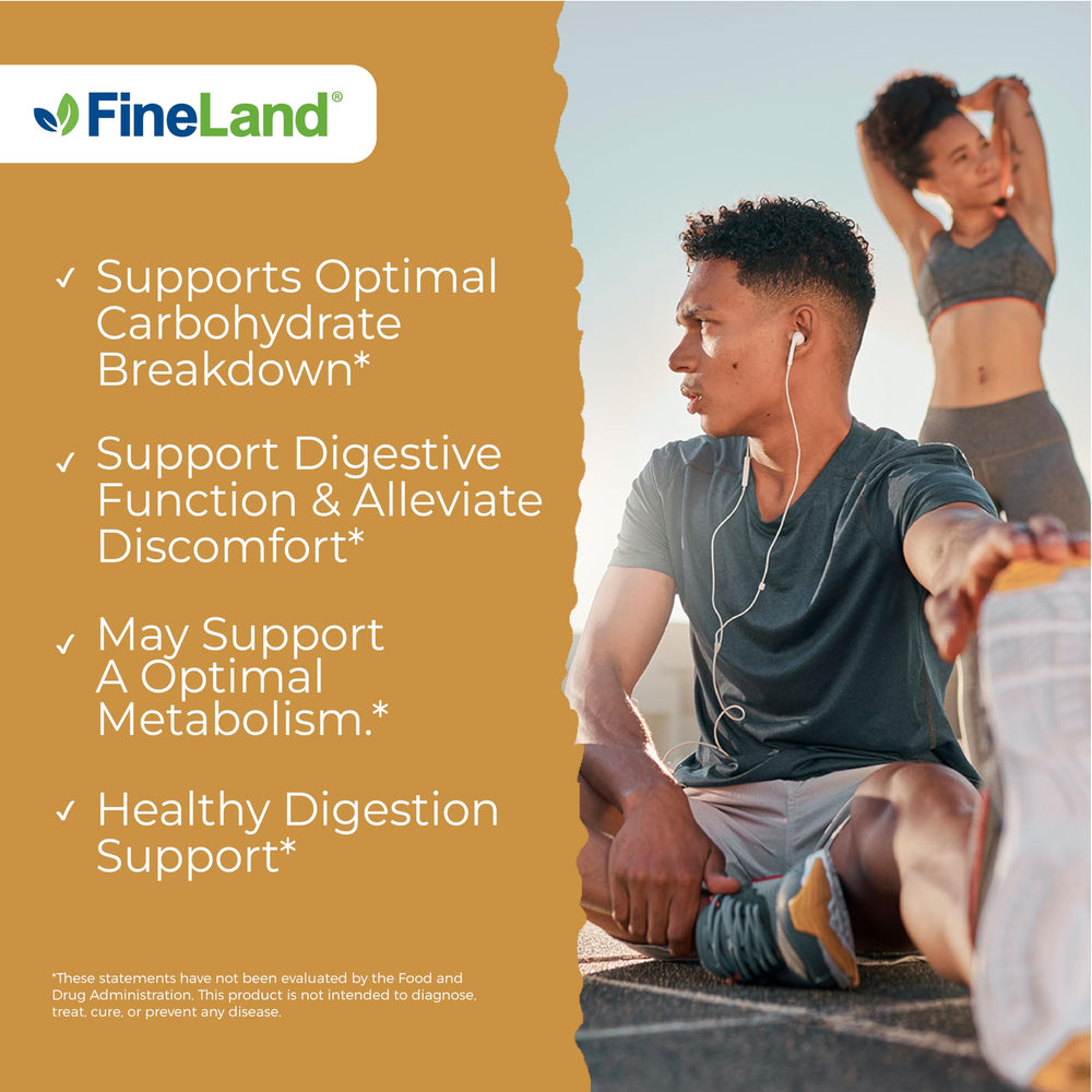 Digestive comfort concept with plant-based supplement background