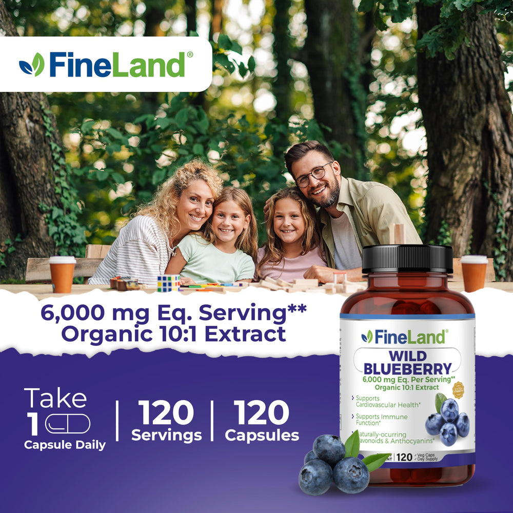 Wild blueberry extract 6000 mg per serving