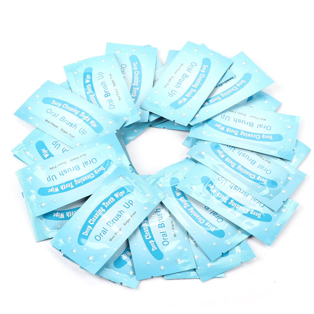 50pcs finger teeth wipes packaging