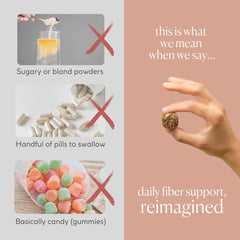 All-natural ingredients used in Fiome fiber supplement