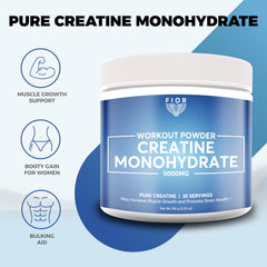 Side view of FIOR Creatine Monohydrate container