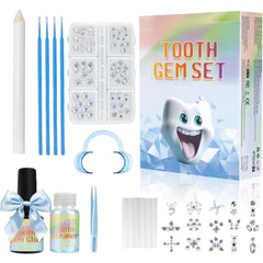Front view of Fiorland Tooth Gems Kit with light