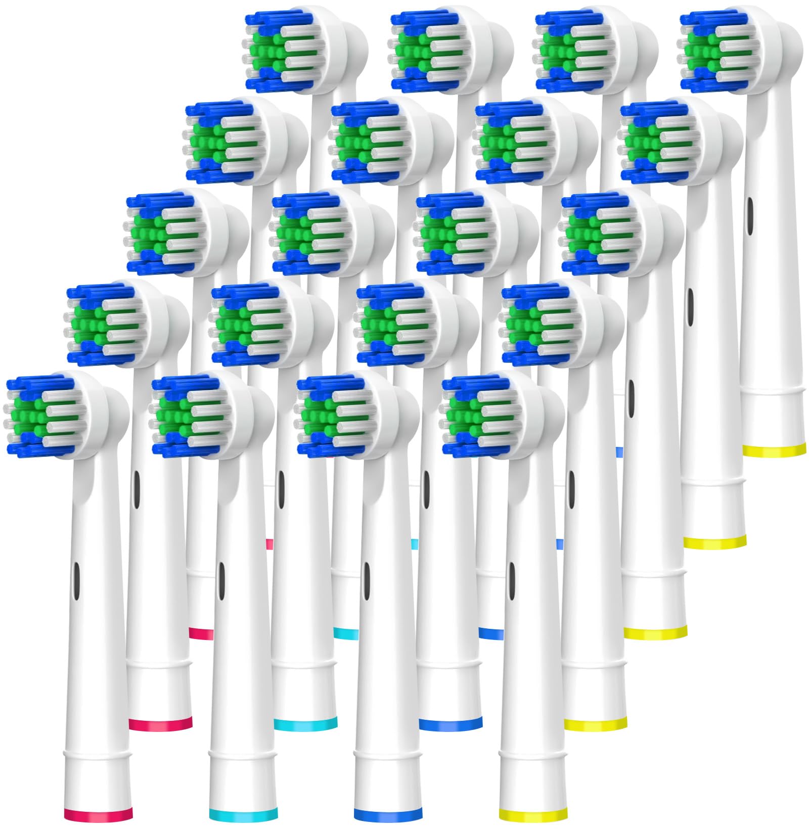 FIRIK 20-pack replacement heads for Oral-B Braun electric toothbrushes