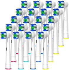FIRIK 20-pack replacement heads for Oral-B Braun electric toothbrushes