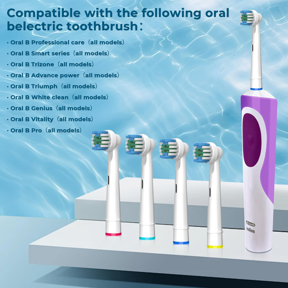 Blue bristle color-change indicator on FIRIK Oral-B replacement head