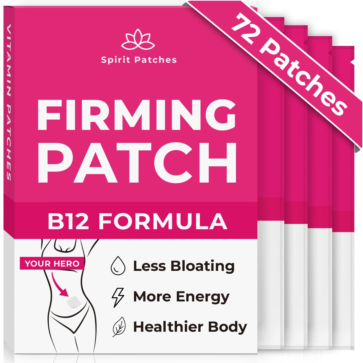 Front view of Firming B12 Patches Pack (72 patches)