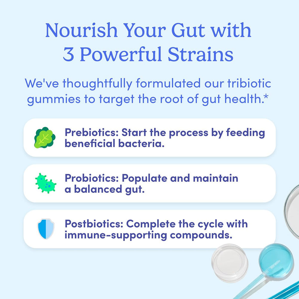 Concept image showing gut health, immunity, and oral health