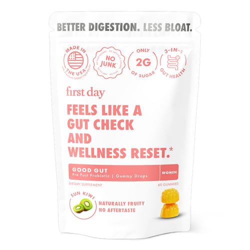 Hero image: FIRST DAY Women’s Good Gut Tribiotic Gummies