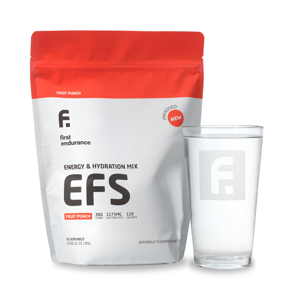 FIRST ENDURANCE EFS Hydration bottle pour enables quick, sustained energy during runs.
