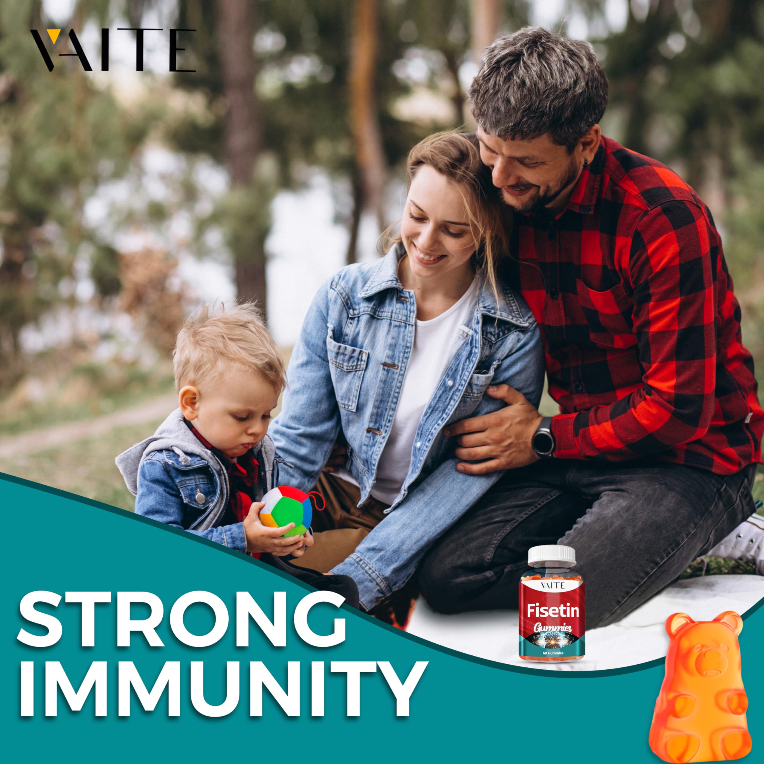 Natural plant-based ingredients and flavonoids in gummies