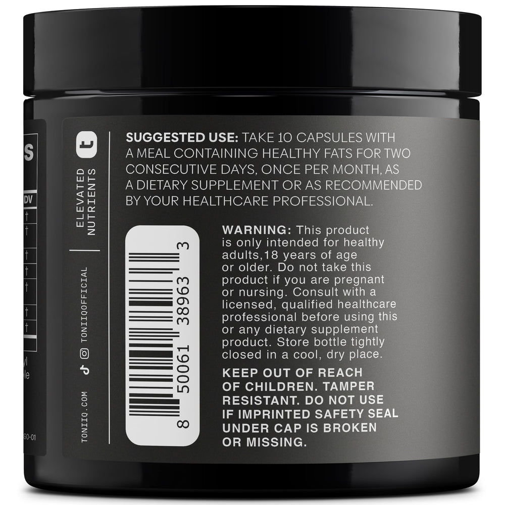 Capsules arranged in a row