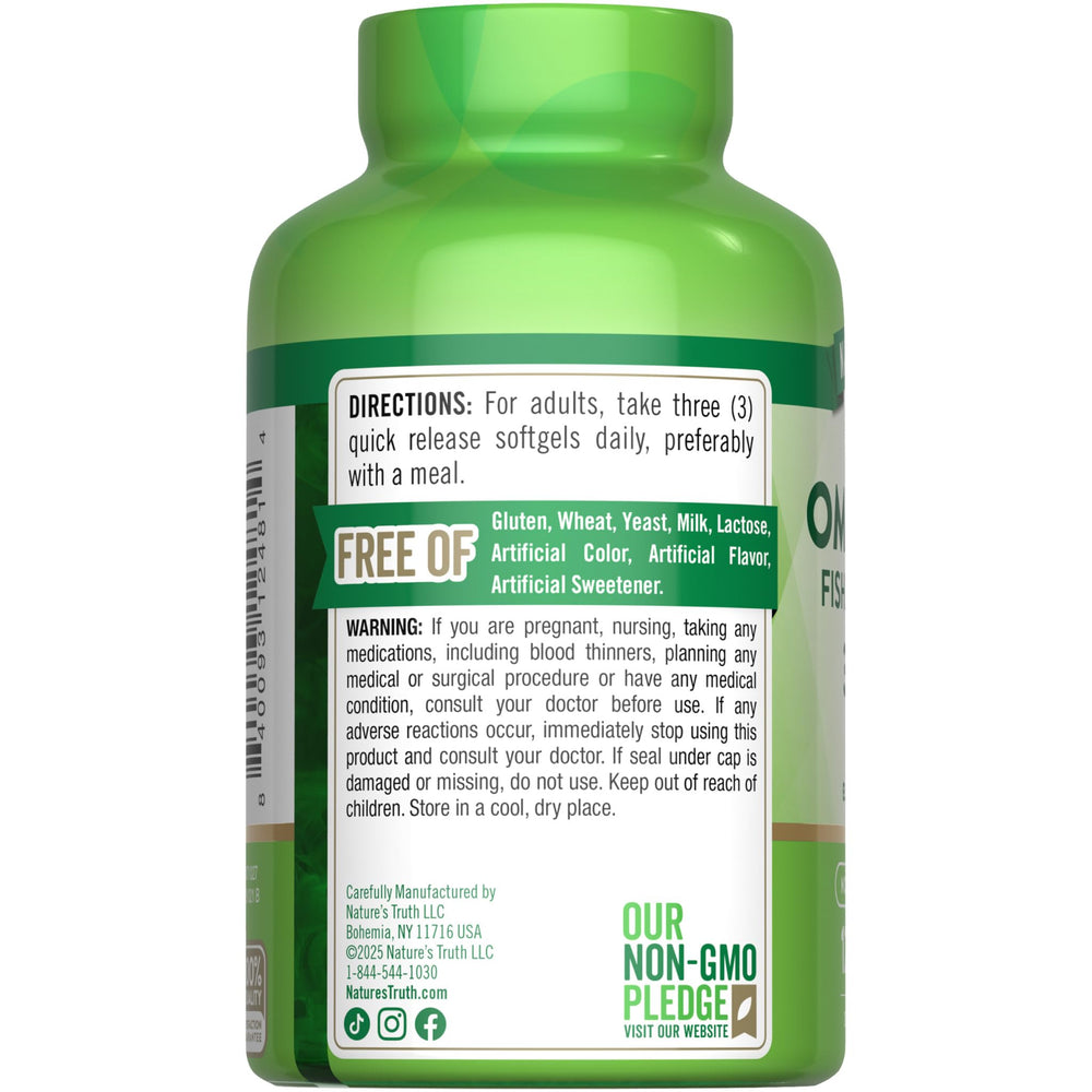 Illustration of fish, flax, and borage oil sources