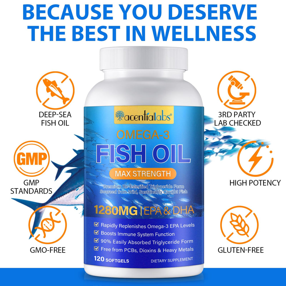 Daily omega-3 softgels for optimal absorption