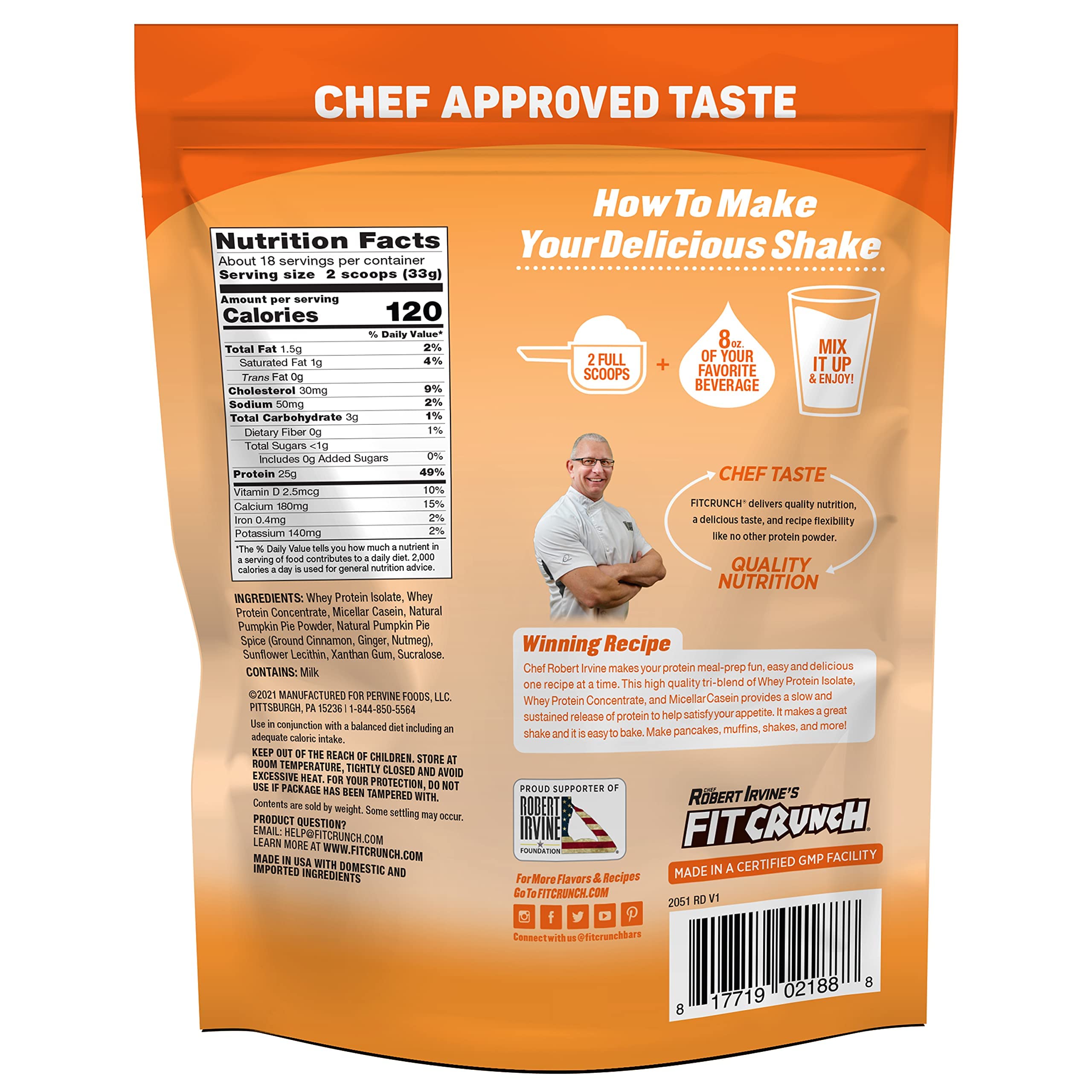 Baked pumpkin protein treats using Fit Crunch Tri-Blend Pumpkin Pie.