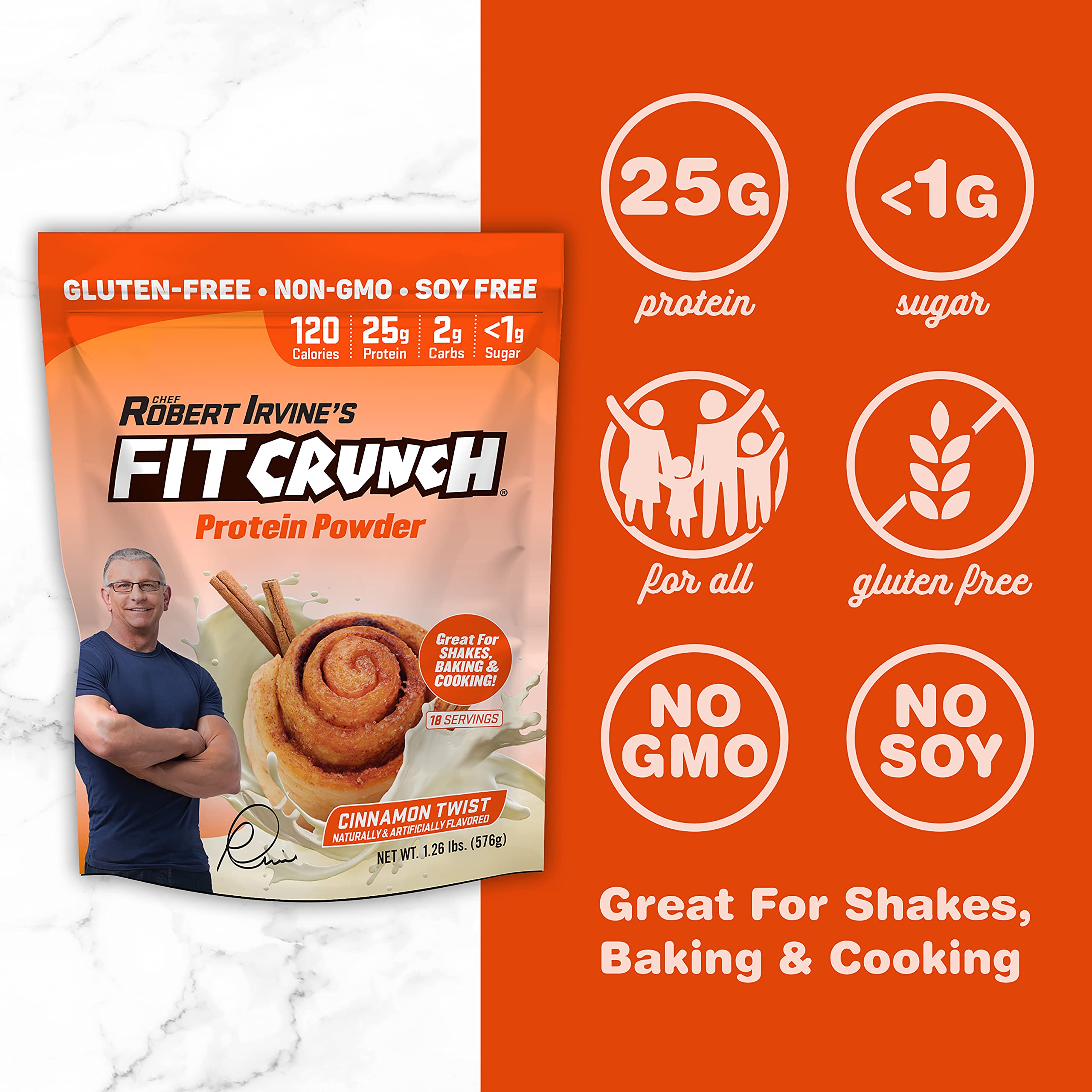 Fit Crunch Tri-Blend packaging showcases quality ingredients and convenient serving sizes.