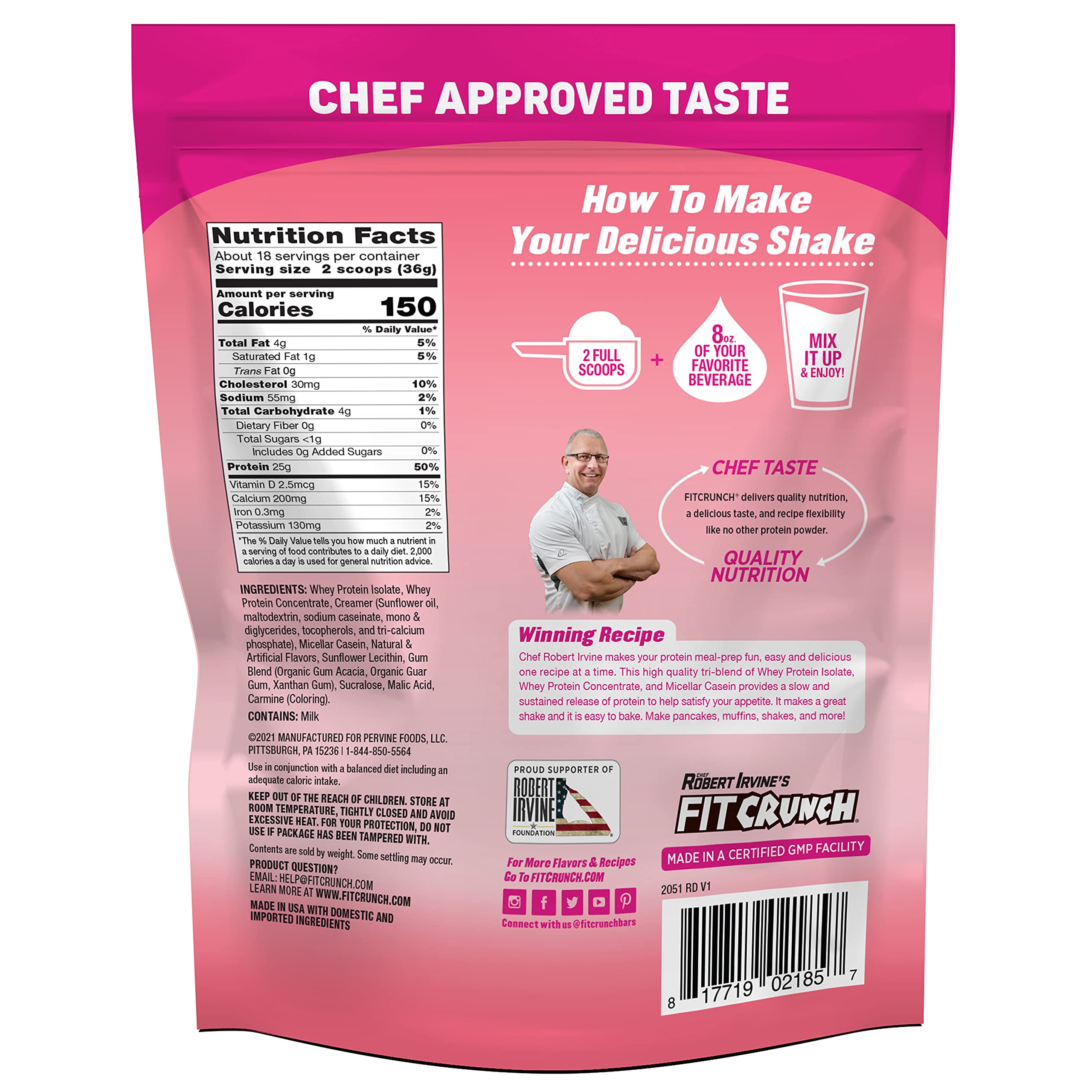 Fit Crunch shaker cup ready for on-the-go shakes.