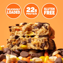 12-count box of FITCRUNCH Loaded Cookie Protein Bars Peanut Butter flavor