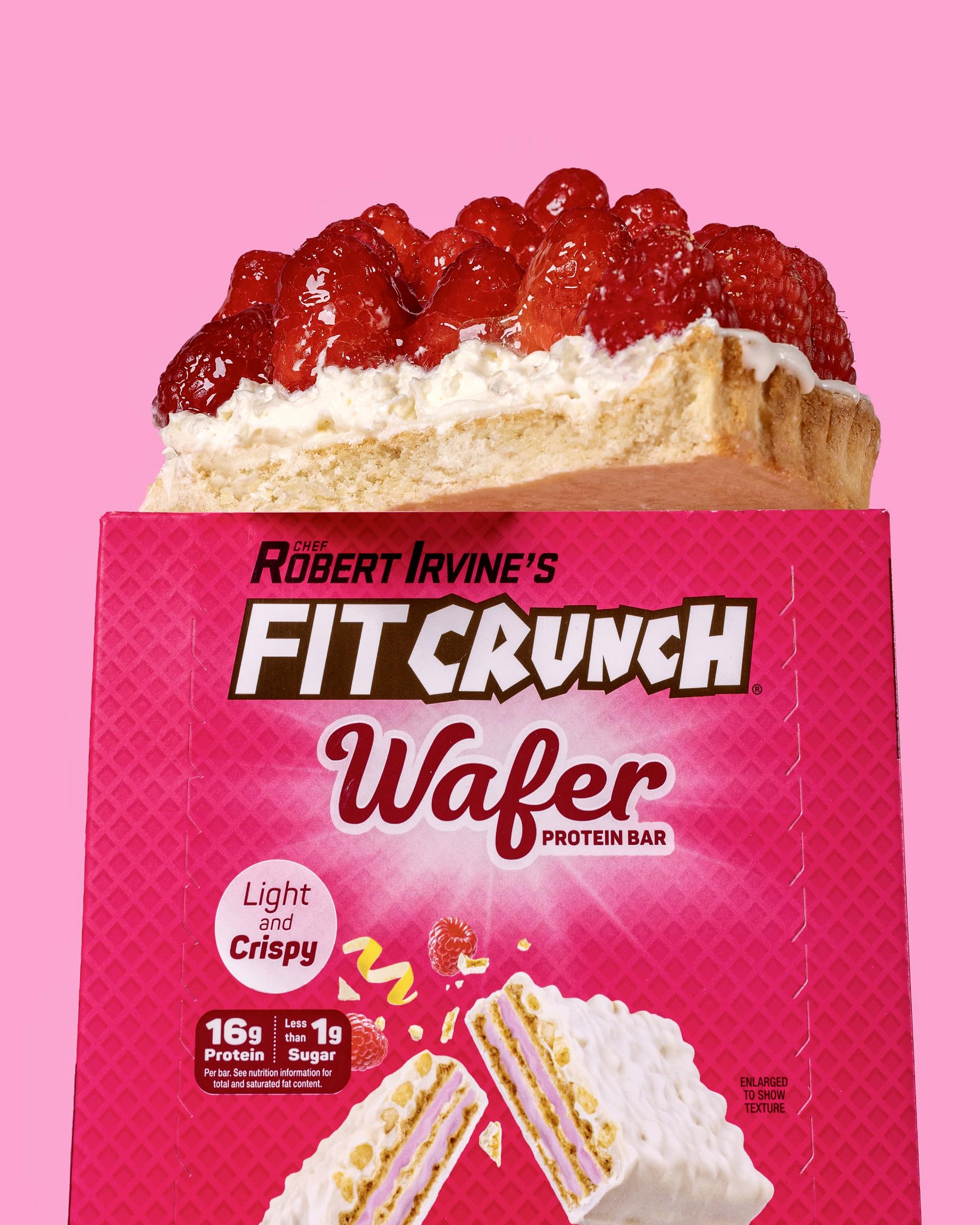 Robert Irvine designed FITCRUNCH logo on wrapper
