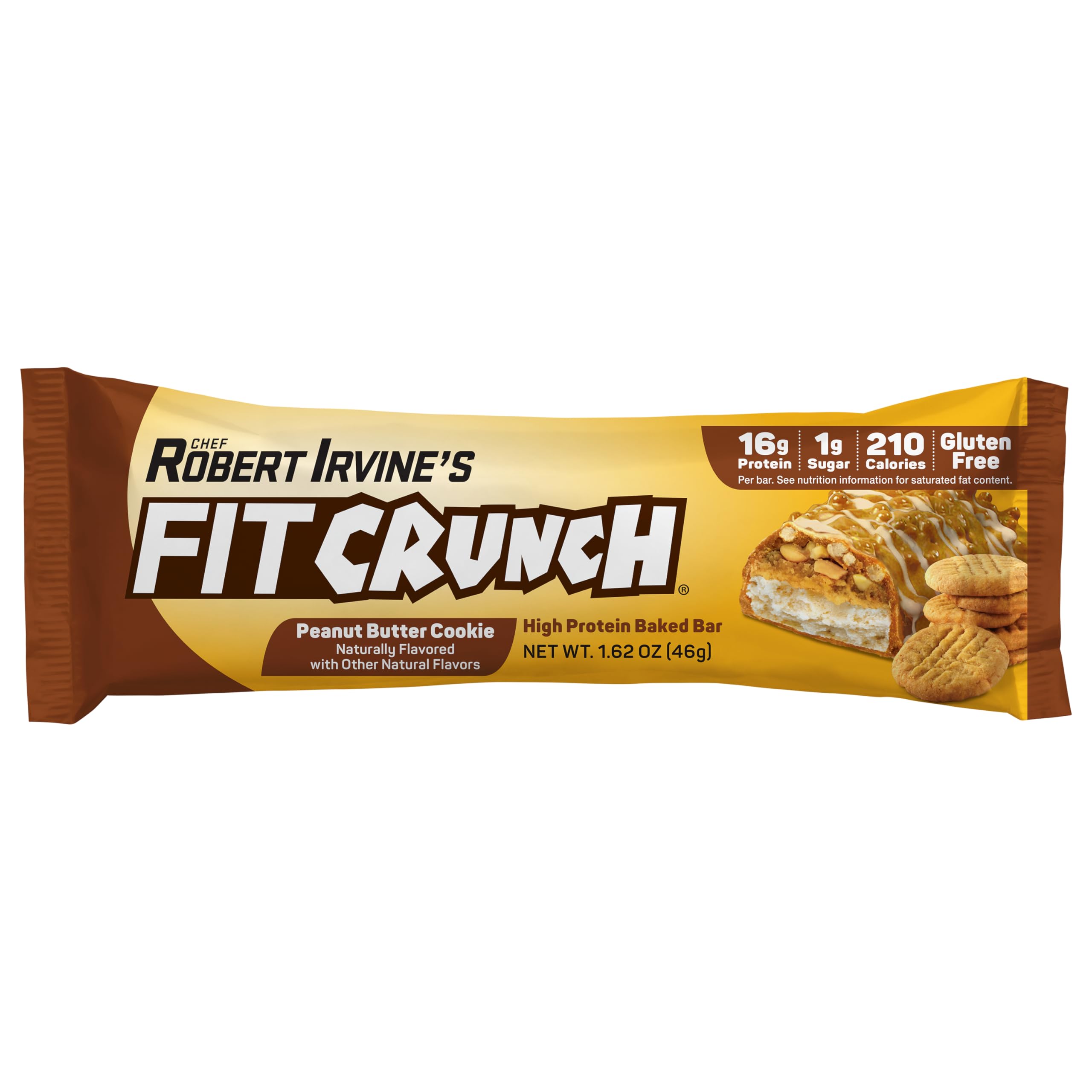 FITCRUNCH six-layer baked texture bar showcases premium protein snack