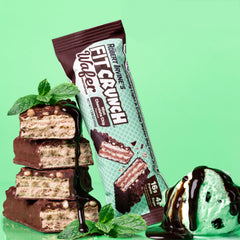 Nutrition panel on FITCRUNCH Mint Chocolate Chip Wafer Bar
