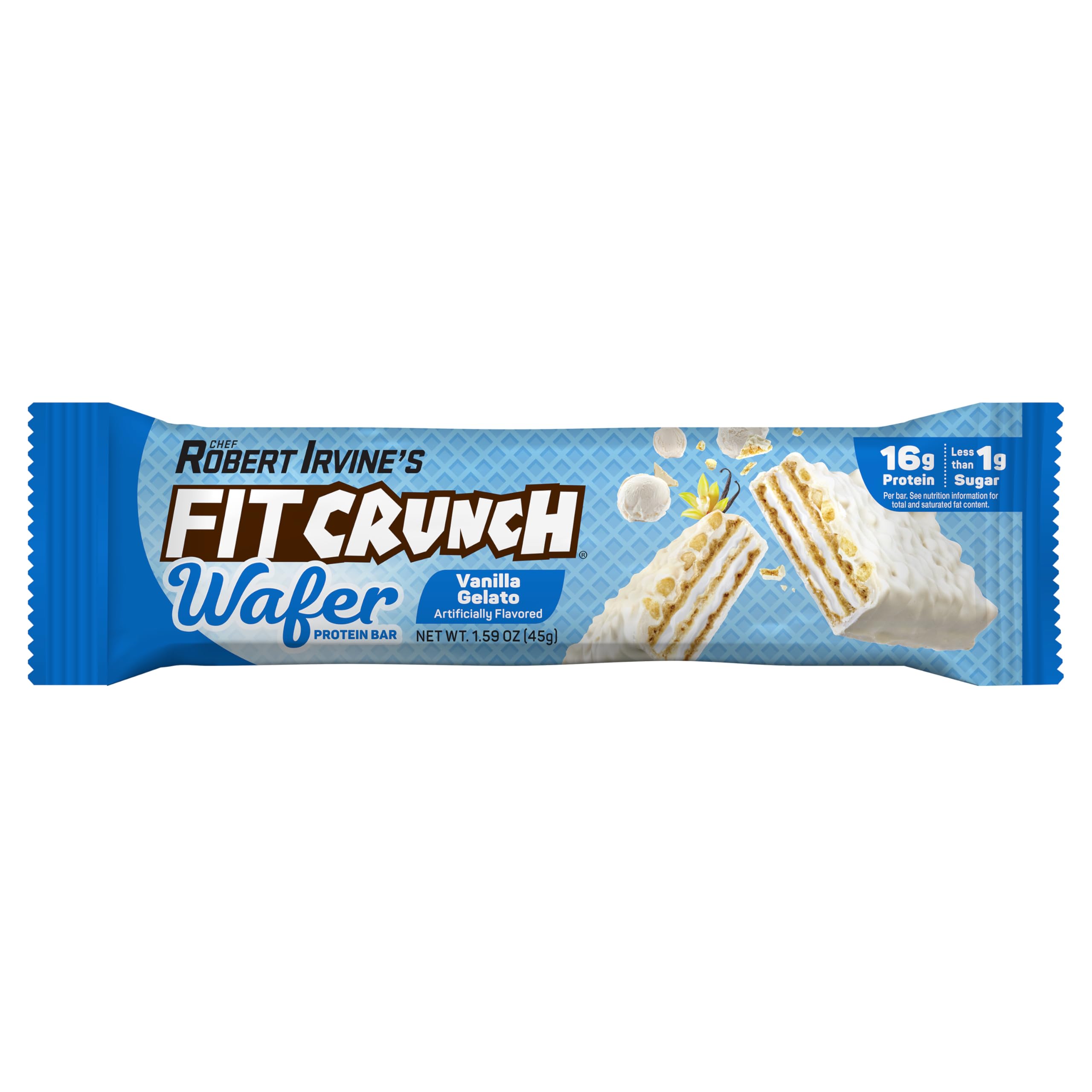 Nutrition highlights: 16g protein, 1g sugar per bar