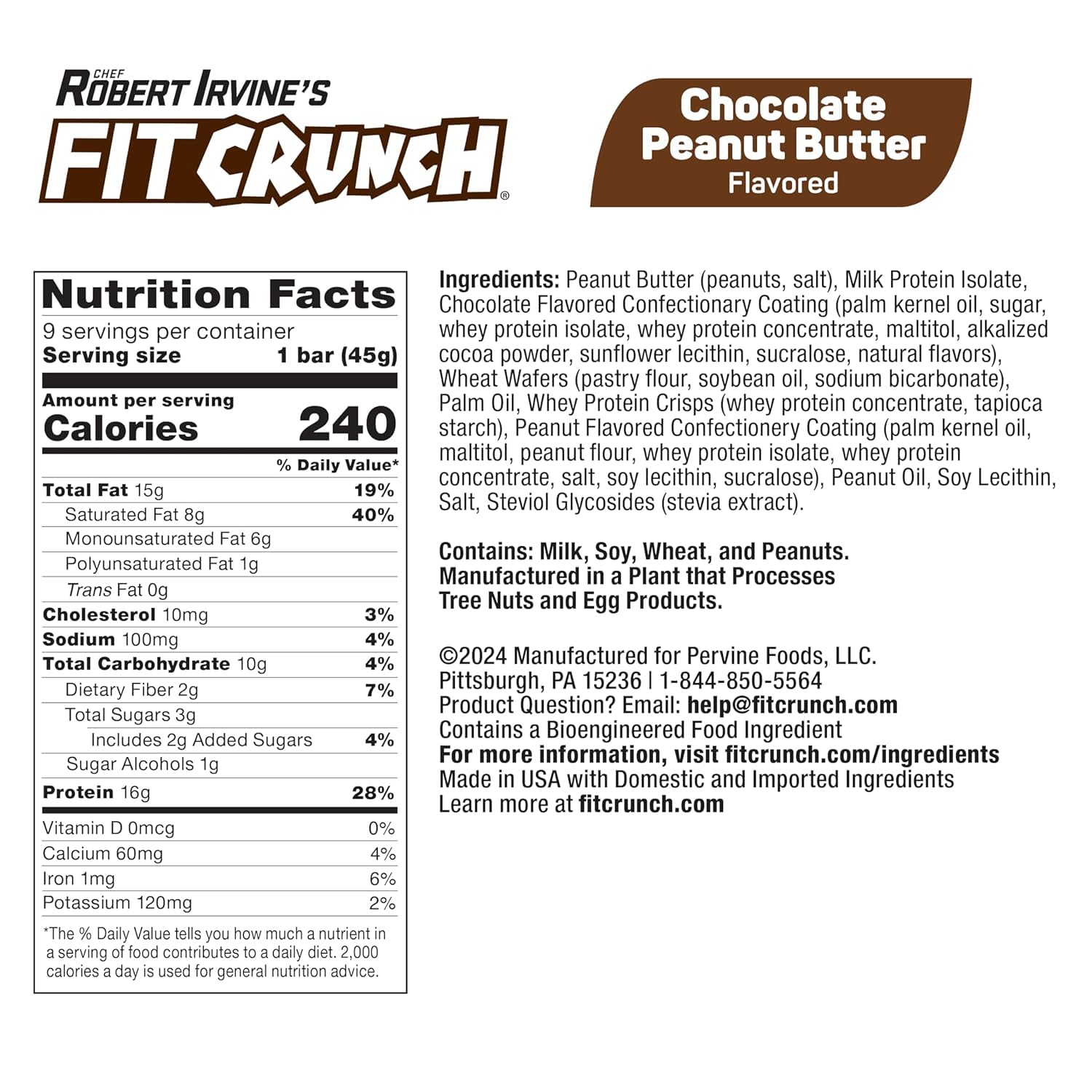 FITCRUNCH Raspberry Protein Wafer – front view