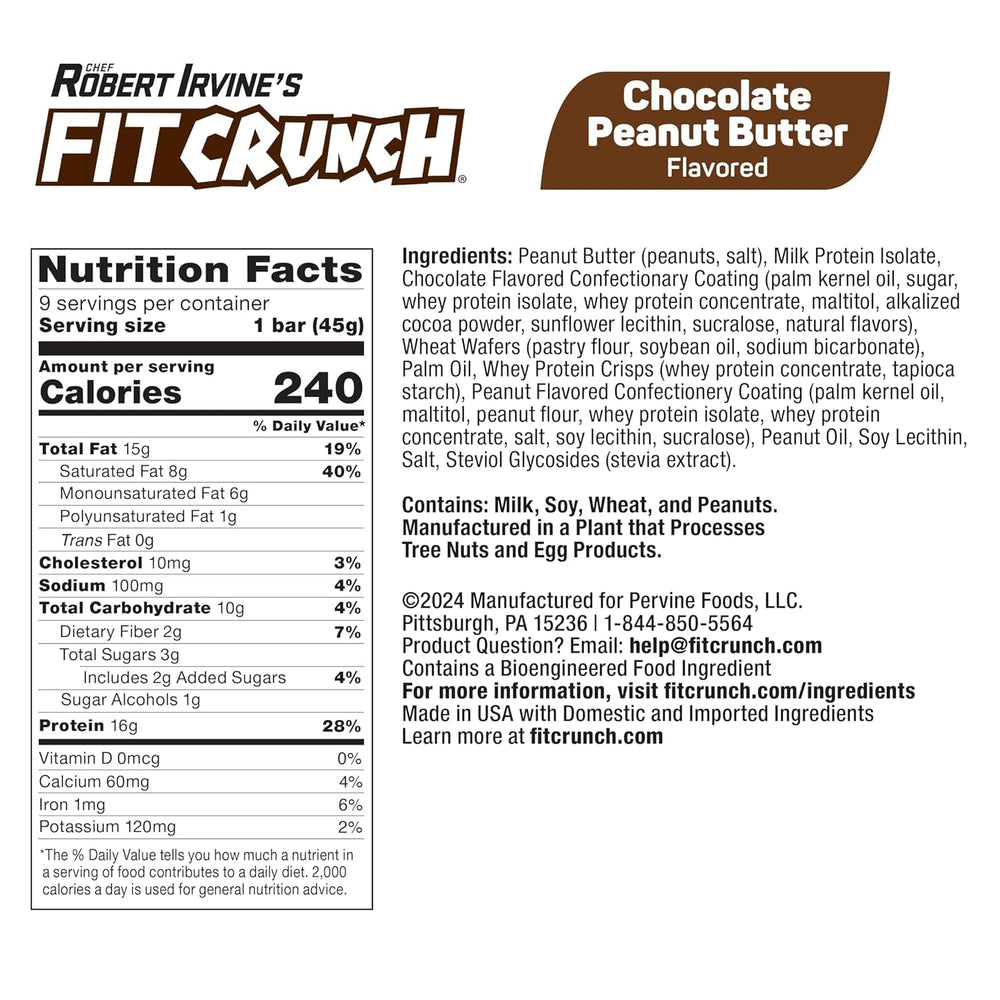 FITCRUNCH Raspberry Protein Wafer – front view